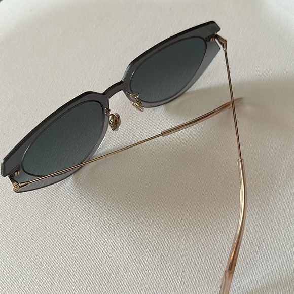 CHRISTIAN Dior Cat Eye 
DiorAttitude2 Gray Gold 53-19 140 lightweight - Picture 7 of 16